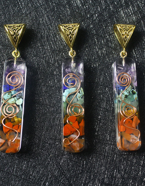 Load image into Gallery viewer, Gravel Seven Chakra Spirit Pendant
