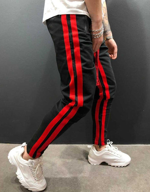 Load image into Gallery viewer, Men Sports Zipper Casual Pants
