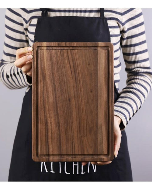 Load image into Gallery viewer, Black Walnut Wood Cutting Board Creative Whole Tray Fruit Chopping Cutting Board Wood Chopping Blocks For Kitchen
