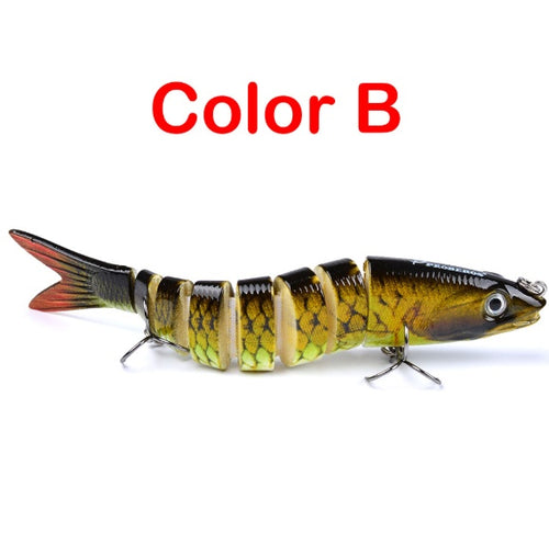 Load image into Gallery viewer, Pike Fishing Lures Artificial Multi Jointed Sections Hard Bait Trolling Pike Carp Fishing Tools
