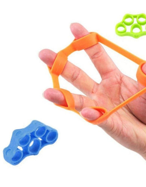 Load image into Gallery viewer, Silicone Finger Trainer Hand Gripper Resistance Bands Fitness
