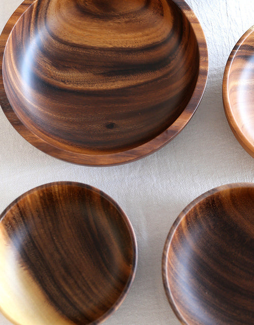 Load image into Gallery viewer, Acacia wooden bowl wooden tableware
