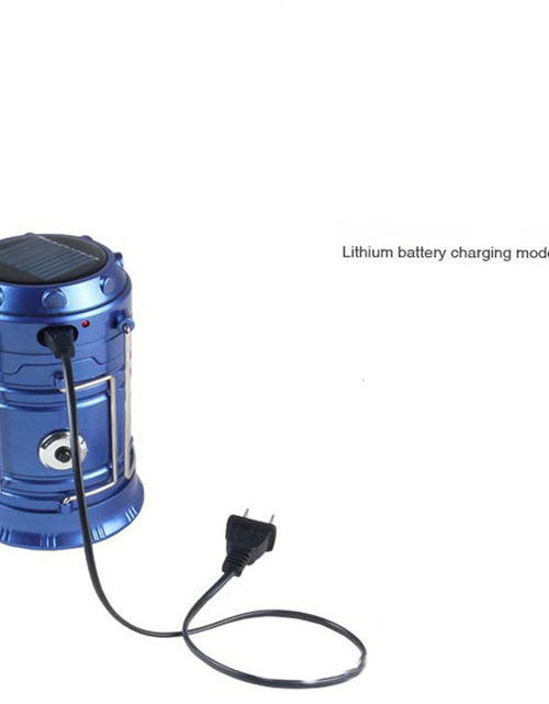 Load image into Gallery viewer, new solar charging type multifunctional telescopic camping lantern lantern outdoor camping tent lamp
