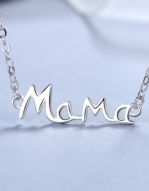 Load image into Gallery viewer, Mother&#39;s Day Gift S925 Sterling Silver English Letter MaMa Necklace Mother Fashion
