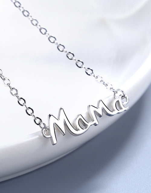 Load image into Gallery viewer, Mother&#39;s Day Gift S925 Sterling Silver English Letter MaMa Necklace Mother Fashion
