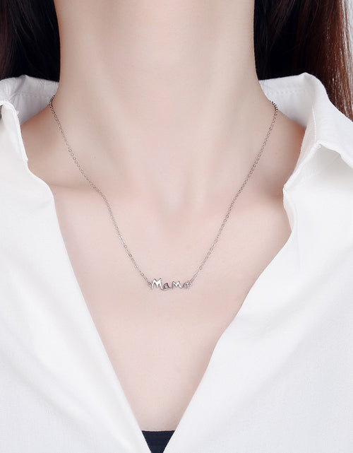 Load image into Gallery viewer, Mother&#39;s Day Gift S925 Sterling Silver English Letter MaMa Necklace Mother Fashion
