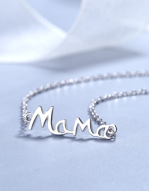 Load image into Gallery viewer, Mother&#39;s Day Gift S925 Sterling Silver English Letter MaMa Necklace Mother Fashion
