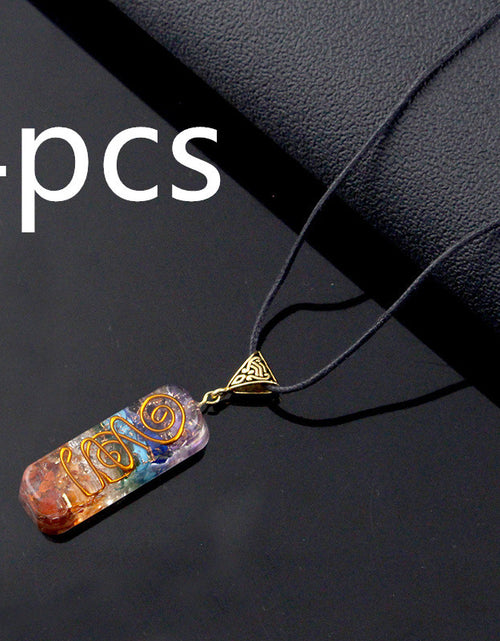 Load image into Gallery viewer, Gravel Seven Chakra Spirit Pendant
