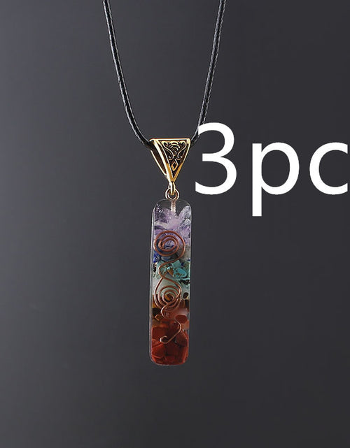 Load image into Gallery viewer, Gravel Seven Chakra Spirit Pendant
