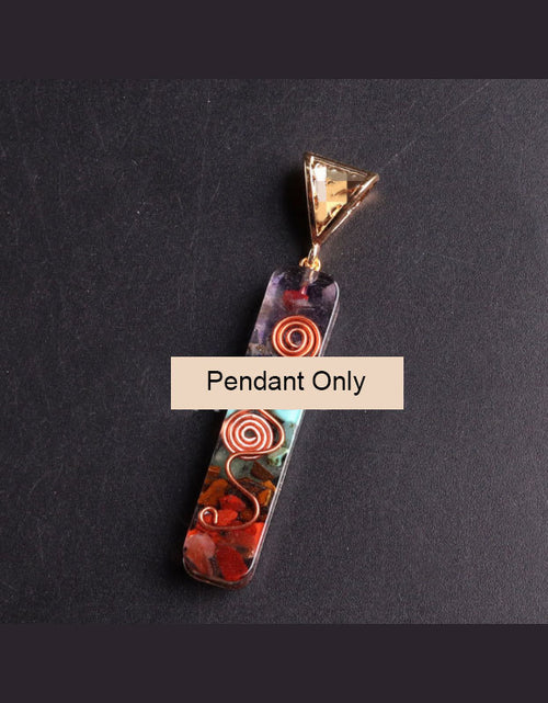 Load image into Gallery viewer, Gravel Seven Chakra Spirit Pendant
