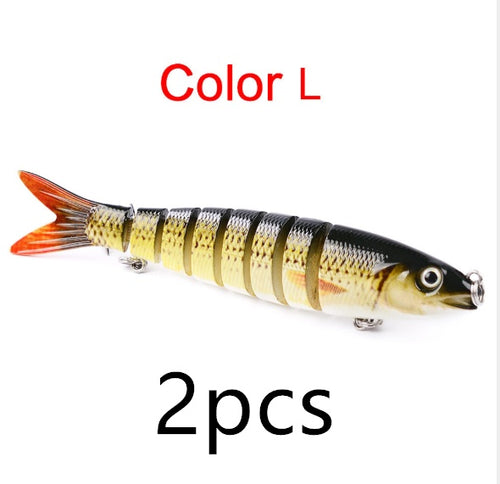 Load image into Gallery viewer, Pike Fishing Lures Artificial Multi Jointed Sections Hard Bait Trolling Pike Carp Fishing Tools
