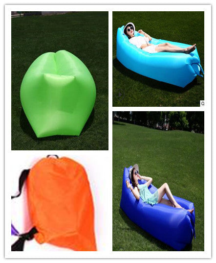 Load image into Gallery viewer, Inflatable Sofa Lazy Bag Camping Air Bed Lounger
