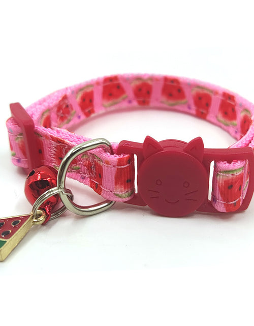 Load image into Gallery viewer, Pet Print Bell Cat Collar Cat Strap
