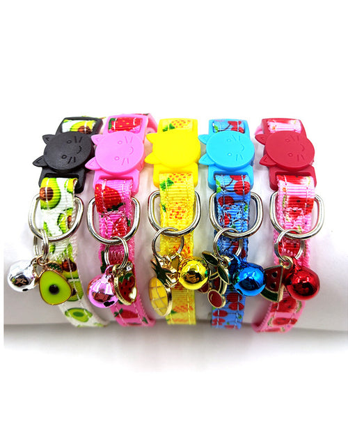 Load image into Gallery viewer, Pet Print Bell Cat Collar Cat Strap
