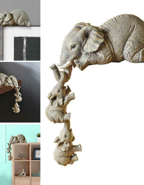 Load image into Gallery viewer, Resin Crafts Mother Love Elephant
