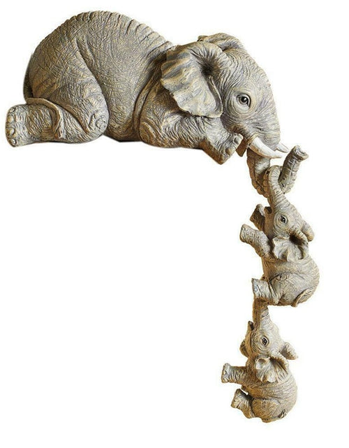 Load image into Gallery viewer, Resin Crafts Mother Love Elephant
