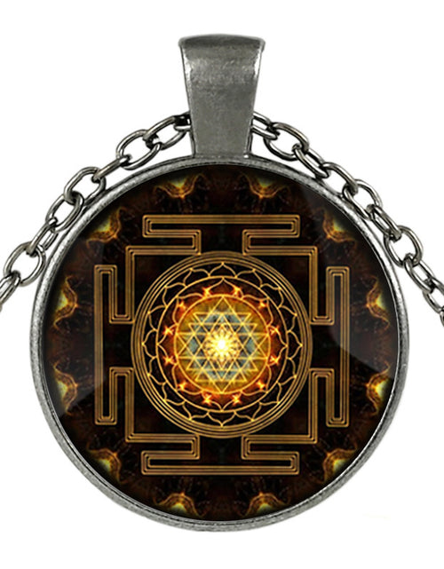 Load image into Gallery viewer, Sacred Sri Lanka Yantra Time Gem Pendant Necklace
