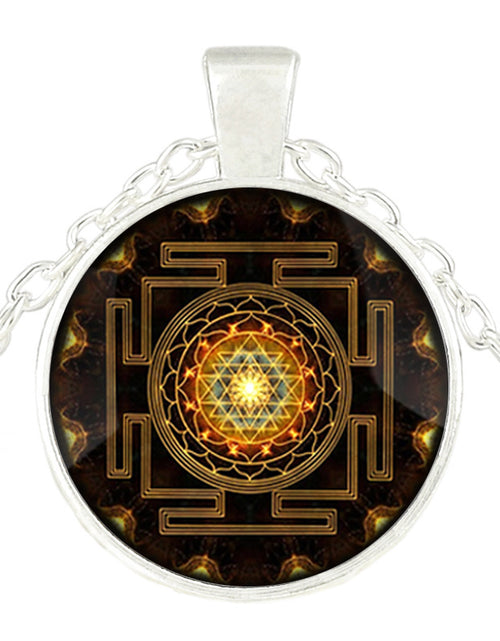 Load image into Gallery viewer, Sacred Sri Lanka Yantra Time Gem Pendant Necklace
