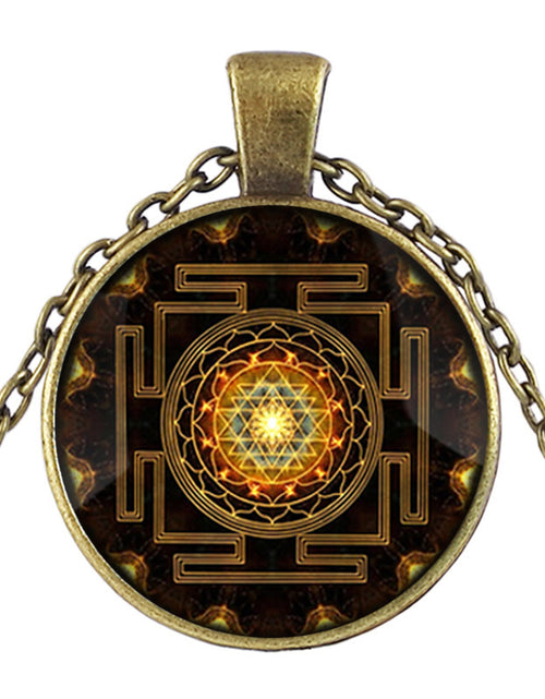 Load image into Gallery viewer, Sacred Sri Lanka Yantra Time Gem Pendant Necklace
