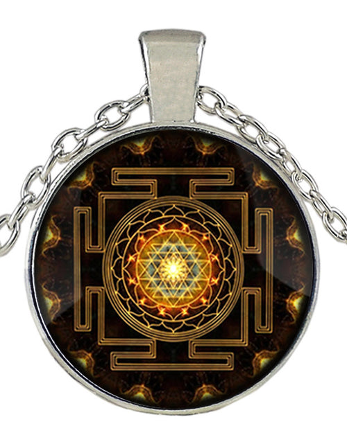 Load image into Gallery viewer, Sacred Sri Lanka Yantra Time Gem Pendant Necklace
