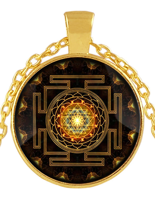 Load image into Gallery viewer, Sacred Sri Lanka Yantra Time Gem Pendant Necklace
