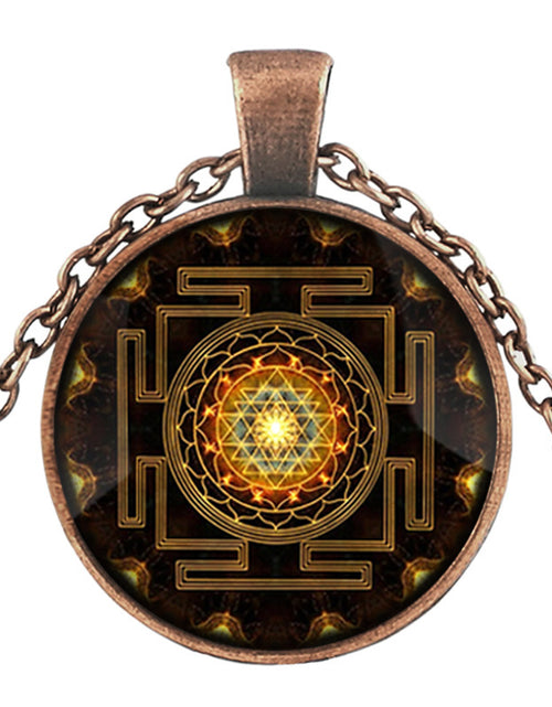 Load image into Gallery viewer, Sacred Sri Lanka Yantra Time Gem Pendant Necklace
