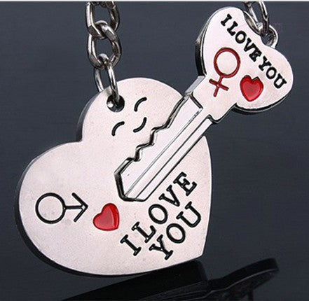 Load image into Gallery viewer, One Arrow Pierced Heart Lovers Zinc Alloy Keychain Lovers
