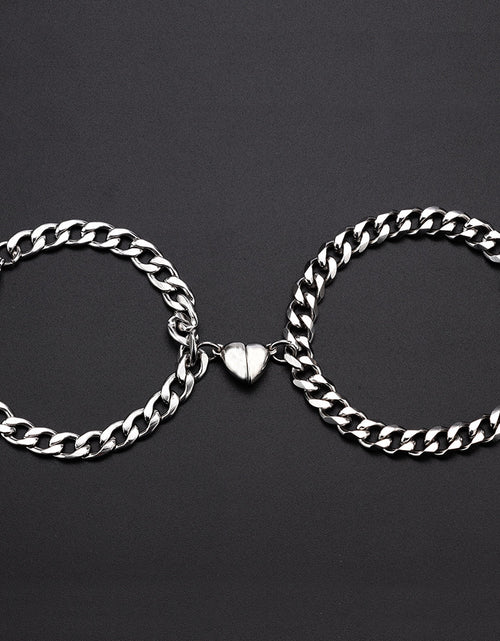 Load image into Gallery viewer, Love Magnet Attracts a Pair Of Male And Female Couple Bracelets
