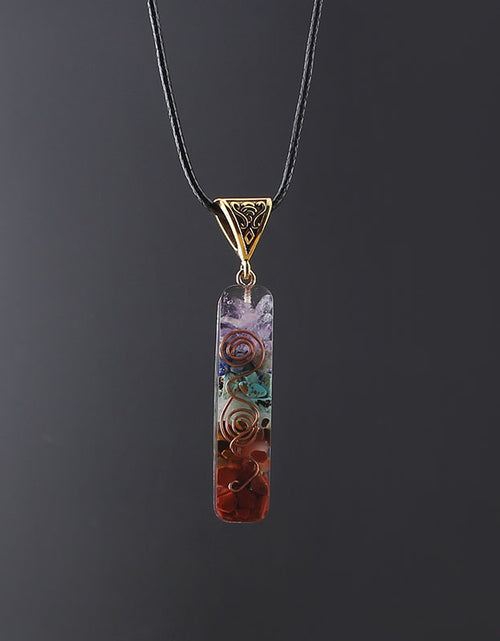 Load image into Gallery viewer, Gravel Seven Chakra Spirit Pendant
