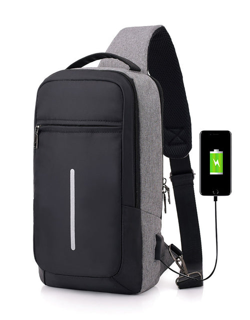 Load image into Gallery viewer, Anti-theft USB charging chest bag with you
