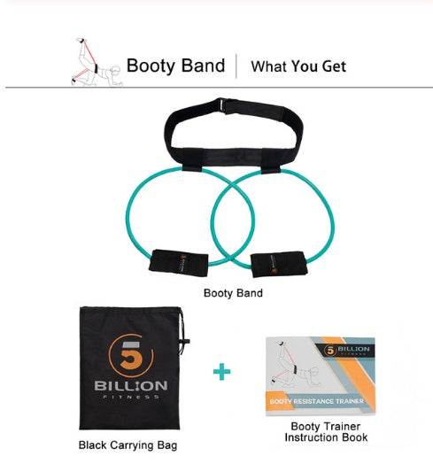 Load image into Gallery viewer, Fitness Women Booty Butt Band Resistance Bands Adjustable Waist Belt Pedal Exerciser For Glutes Muscle Workout Free Bag
