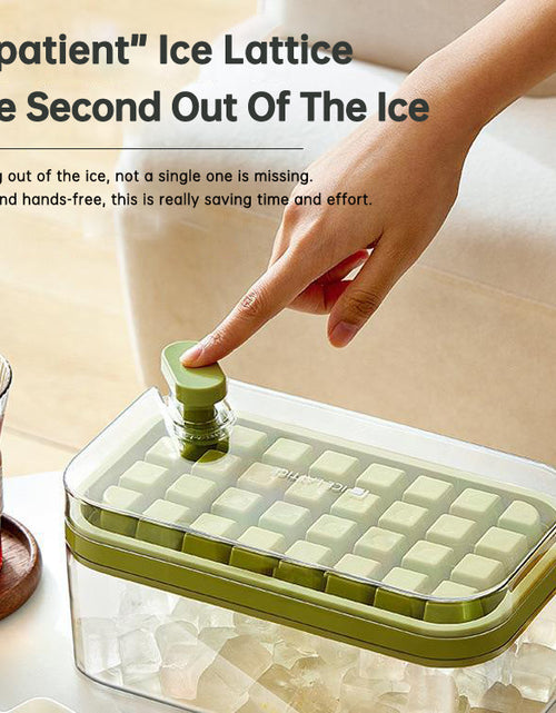 Load image into Gallery viewer, One-button Press Type Ice Mold Box Plastics Ice Cube Maker Ice Tray Mold With Storage Box With Lid Bar Kitchen Accessories
