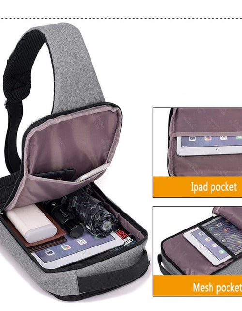 Load image into Gallery viewer, Anti-theft USB charging chest bag with you
