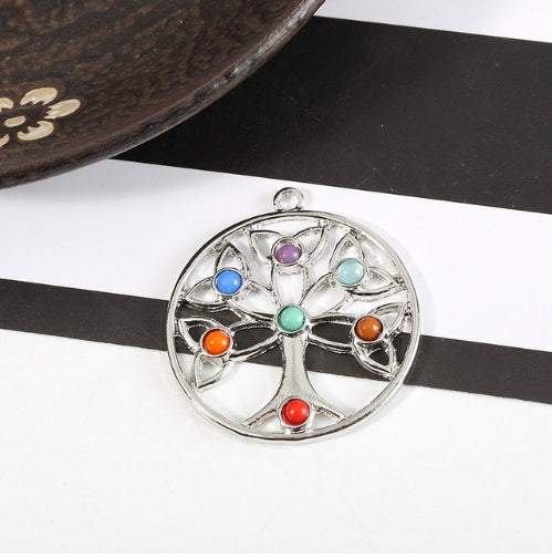 Load image into Gallery viewer, Chakra Balancing Pendant - 7 Reiki Symbols for Harmony &amp; Wellness
