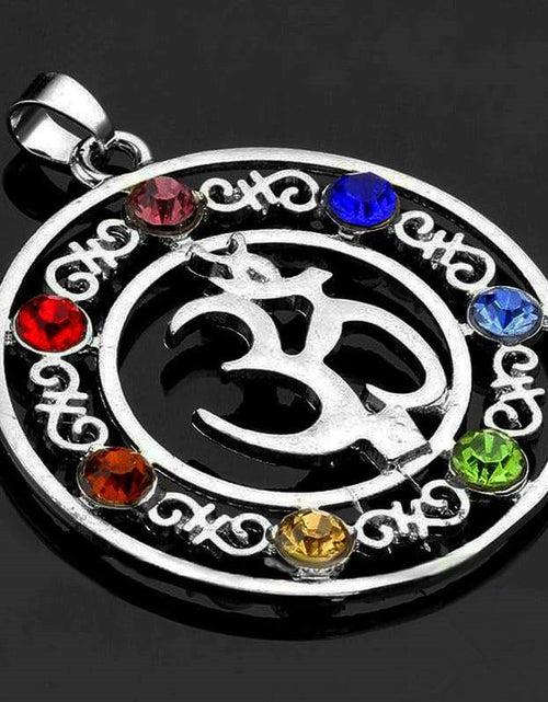 Load image into Gallery viewer, Chakra Balancing Pendant - 7 Reiki Symbols for Harmony &amp; Wellness
