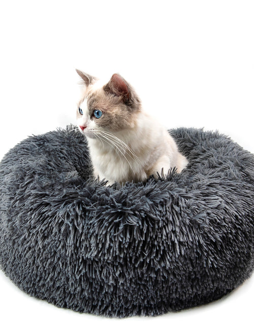 Load image into Gallery viewer, Dog Beds For Small Dogs Round Plush Cat Litter Kennel Pet Nest Mat Puppy Beds
