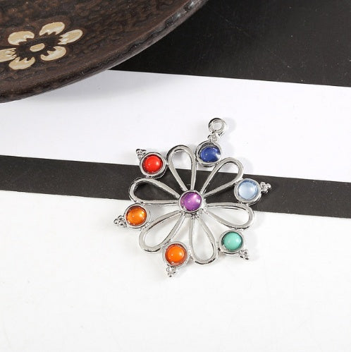 Load image into Gallery viewer, Chakra Balancing Pendant - 7 Reiki Symbols for Harmony &amp; Wellness
