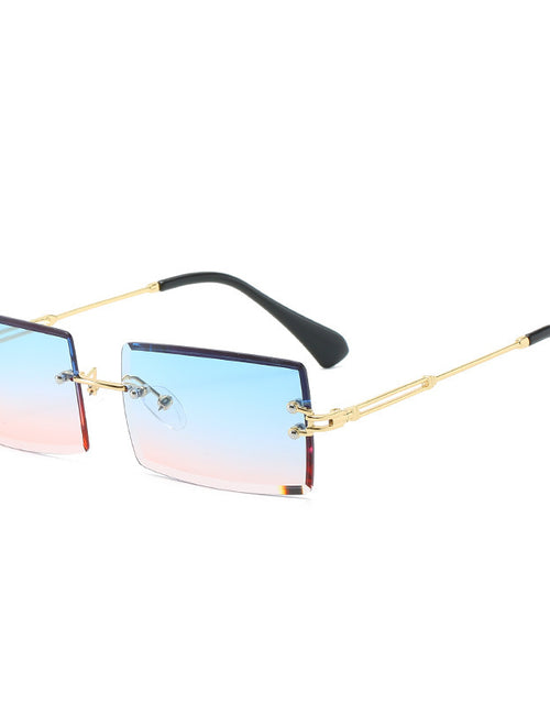 Load image into Gallery viewer, Rimless Rectangle Sunglasses Square Fashion Hip-hop Sunglasses Tide Ins Retro Street Beat Cut Edge Sunglasses
