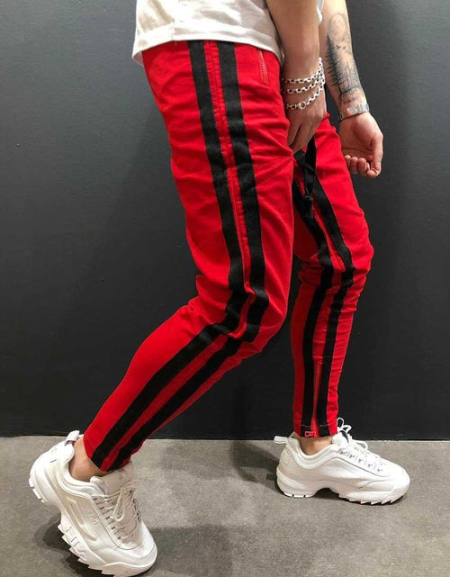 Load image into Gallery viewer, Men Sports Zipper Casual Pants
