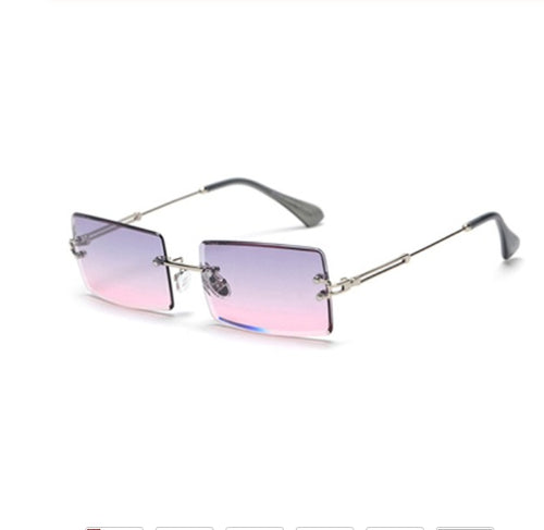 Load image into Gallery viewer, Rimless Rectangle Sunglasses Square Fashion Hip-hop Sunglasses Tide Ins Retro Street Beat Cut Edge Sunglasses
