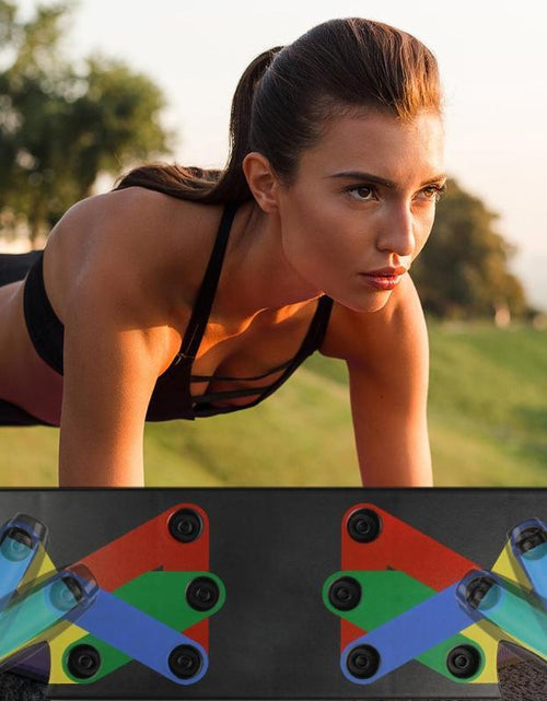 Load image into Gallery viewer, Push Up Rack Edge 9 in 1 Body Building Exercise Fitness Tools Women Men Push-Up Display Shelves and Raisers For GYM Training Body drop shipping
