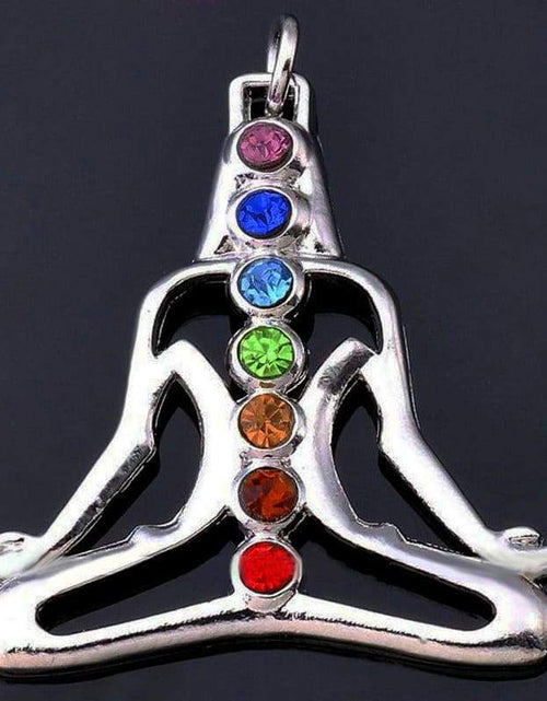 Load image into Gallery viewer, Chakra Balancing Pendant - 7 Reiki Symbols for Harmony &amp; Wellness
