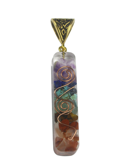 Load image into Gallery viewer, Gravel Seven Chakra Spirit Pendant
