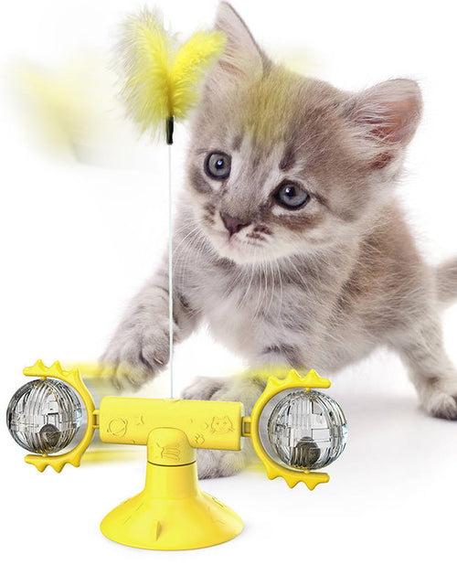 Load image into Gallery viewer, Cat Rotating Windmill Multi-Function Toys Itch Scratching Device Teeth Shining Toy
