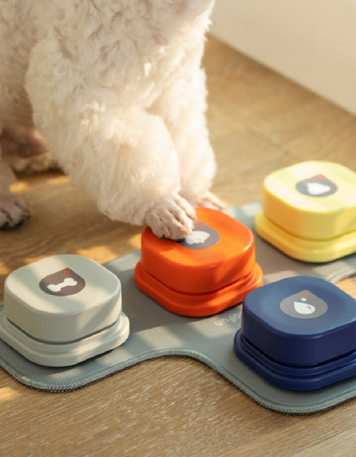 Load image into Gallery viewer, 4 Colors Pet Communication Button One-click Prevent Physical Inactivity Recordable Dog Talking Button Toy Cat Toy Pet Products
