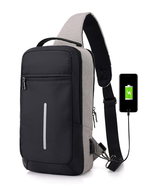 Load image into Gallery viewer, Anti-theft USB charging chest bag with you
