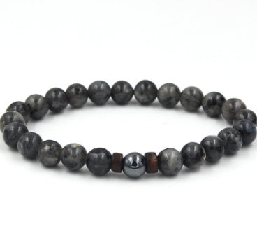 Load image into Gallery viewer, Personality Men&#39;s Black Volcanic Stone Bracelet
