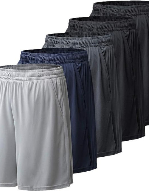 Load image into Gallery viewer, Men&#39;s Athletic Shorts Elastic With Pockets
