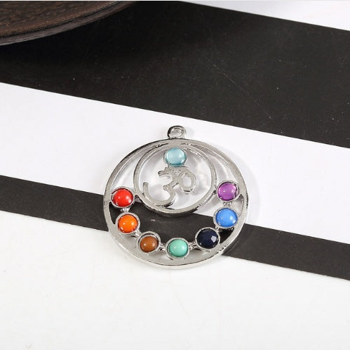 Load image into Gallery viewer, Chakra Balancing Pendant - 7 Reiki Symbols for Harmony &amp; Wellness
