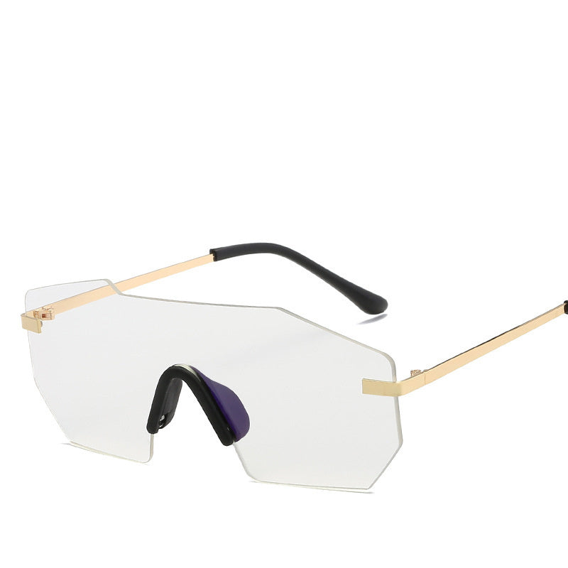 Polygonal men's sunglasses